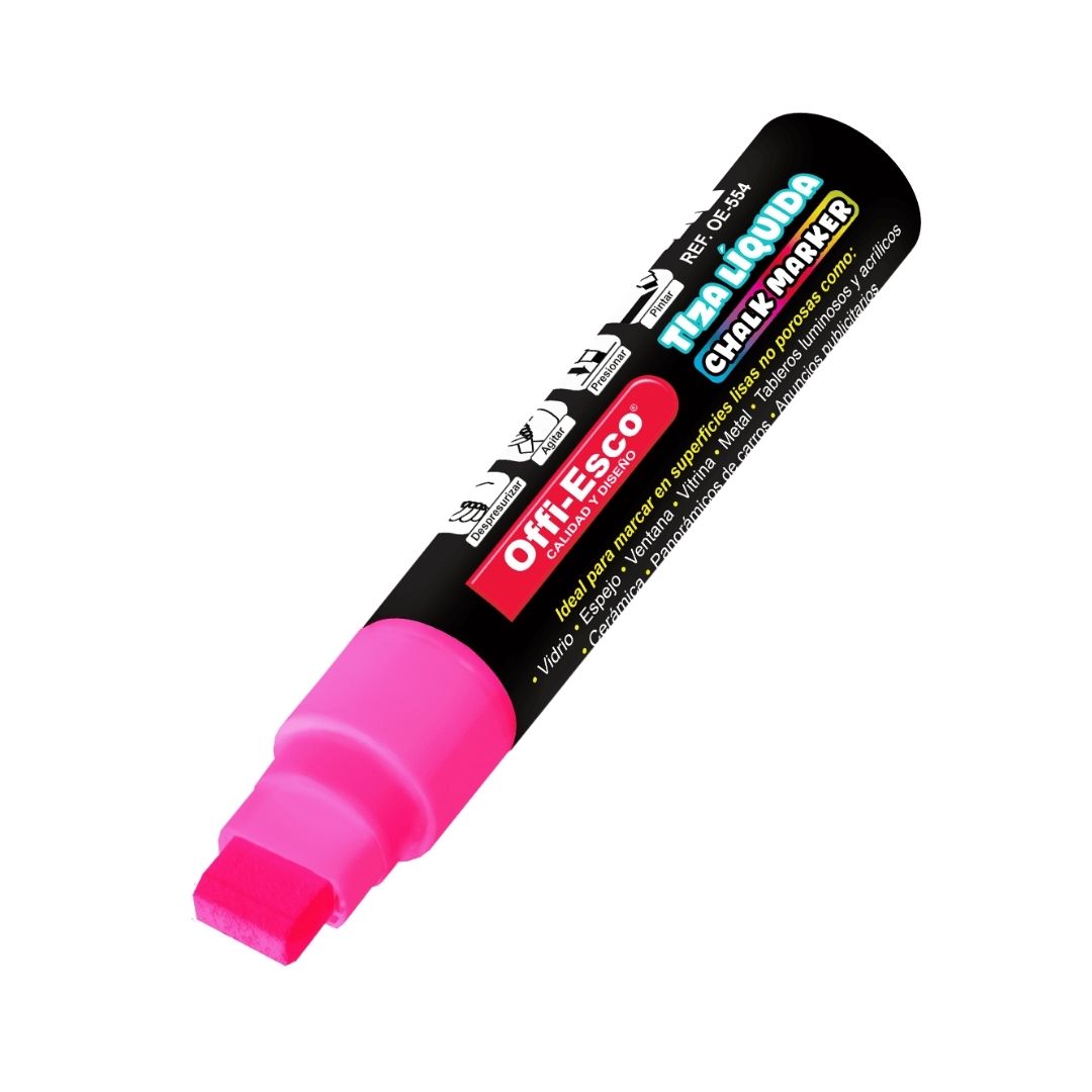 Marcador Tiza Líquida Offi-Esco 15 mm Surtido x 6 Unds