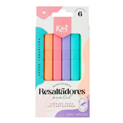 Resaltador Kiut Delgado Pastel x 6