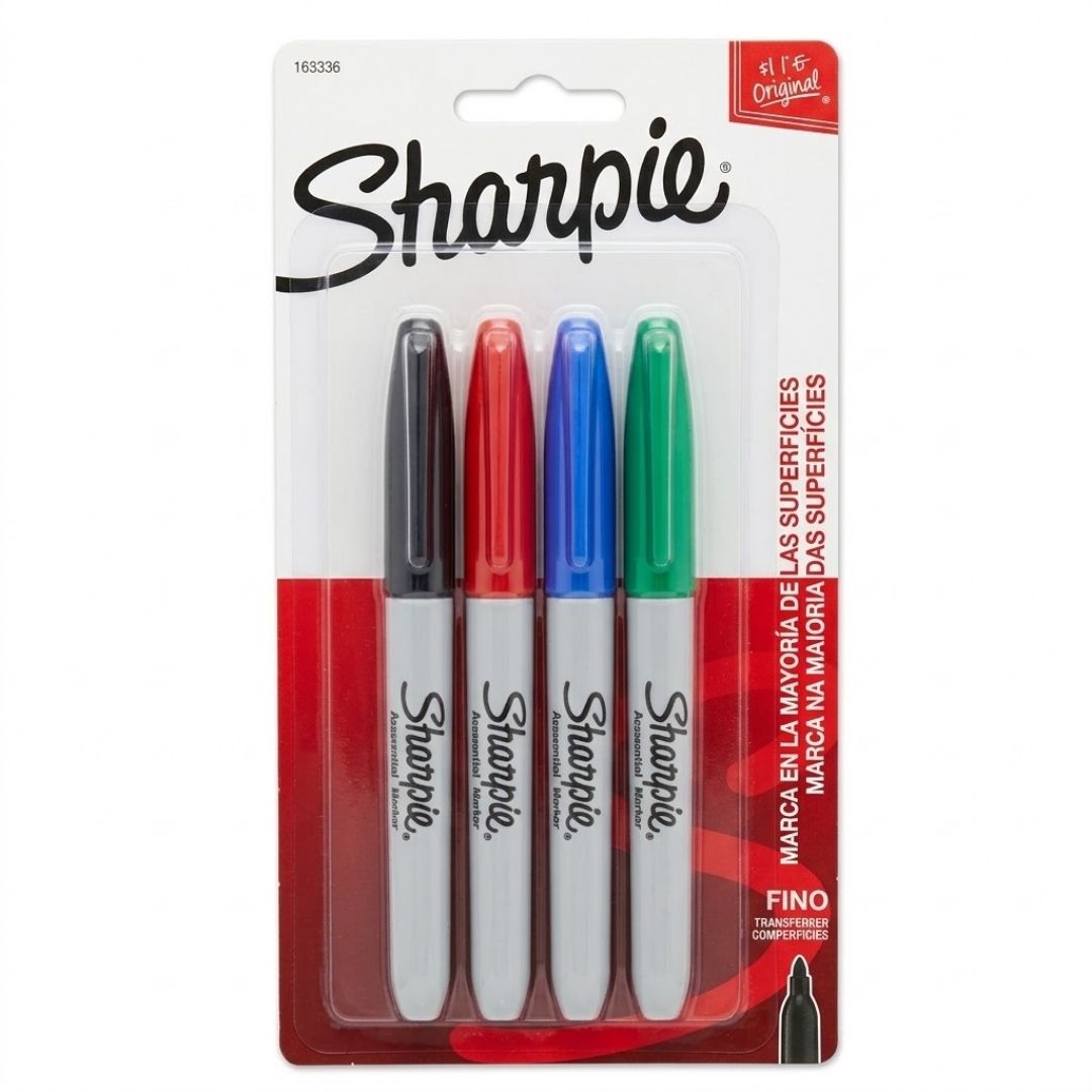 Marcador Sharpie Colores Surtidos x 4