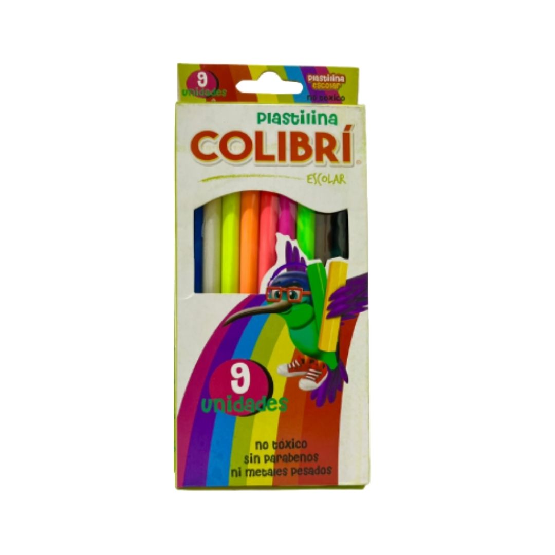 Plastilina Colibrí Larga - 9 Piezas
