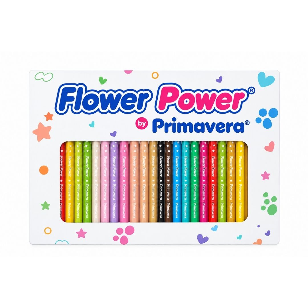 Colores Primavera Flower Power Caja Metálica 24 Unidades