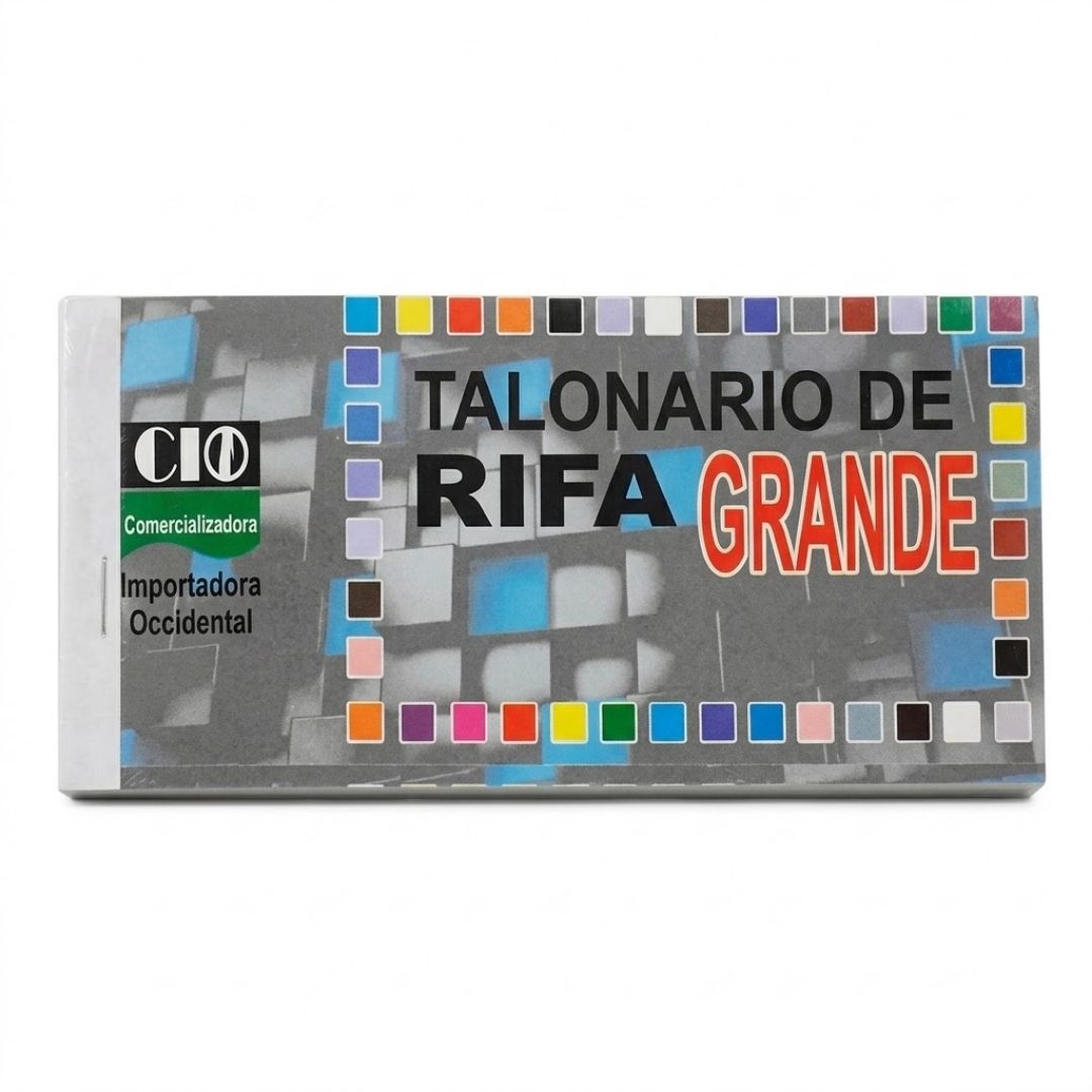 Talonario Rifa 2 Cifras Grande CIO x100