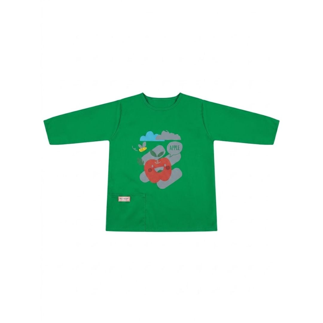 Delantal Red Point Con Manga Verde Talla 04