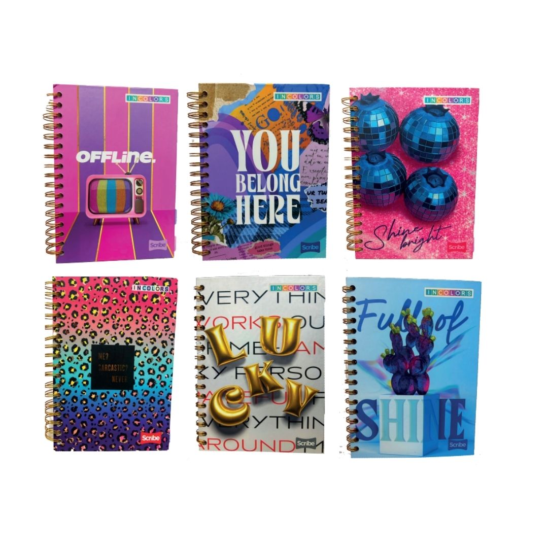 Cuaderno Scribe Incolors 5 Materias 160 Hojas