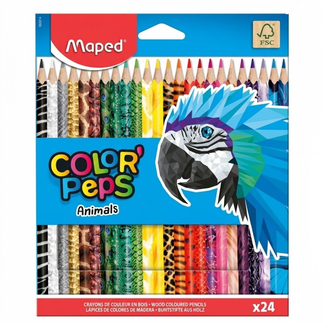 Colores Maped Color Peps Animals X 24