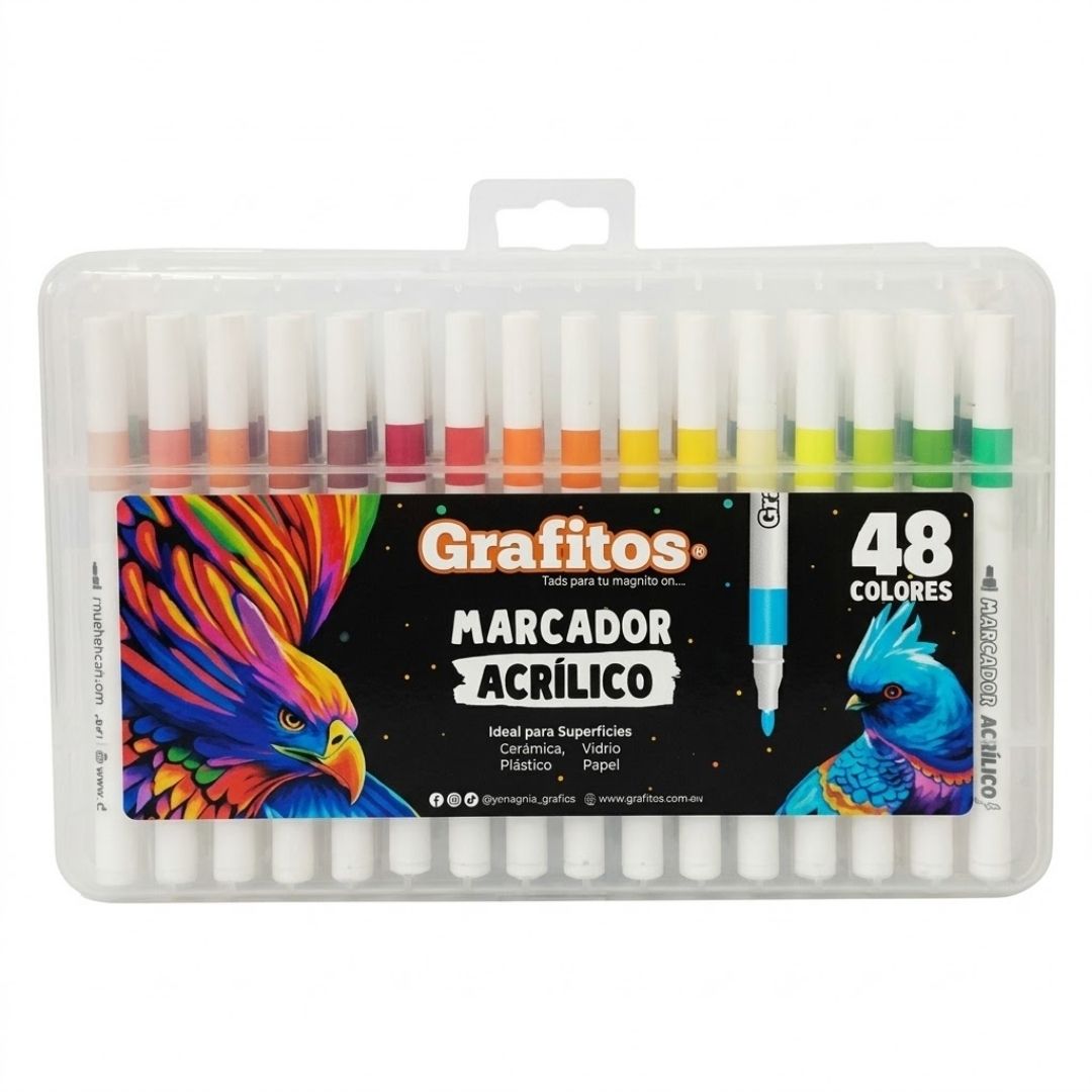 Marcador Acrílico Grafitos SU-211 x 48