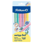 Plumón Pastel Pelikan Markana Twist x 6