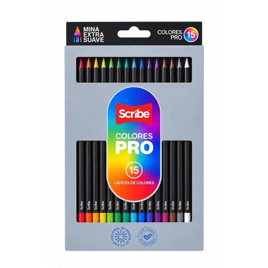 Colores Scribe Pro 15 Unidades