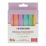 Resaltador Scribe Pastel x 6