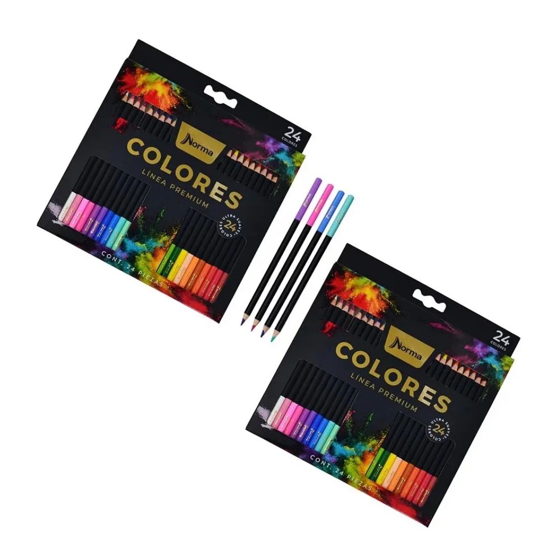 Colores Norma Premium x 24 Unidades