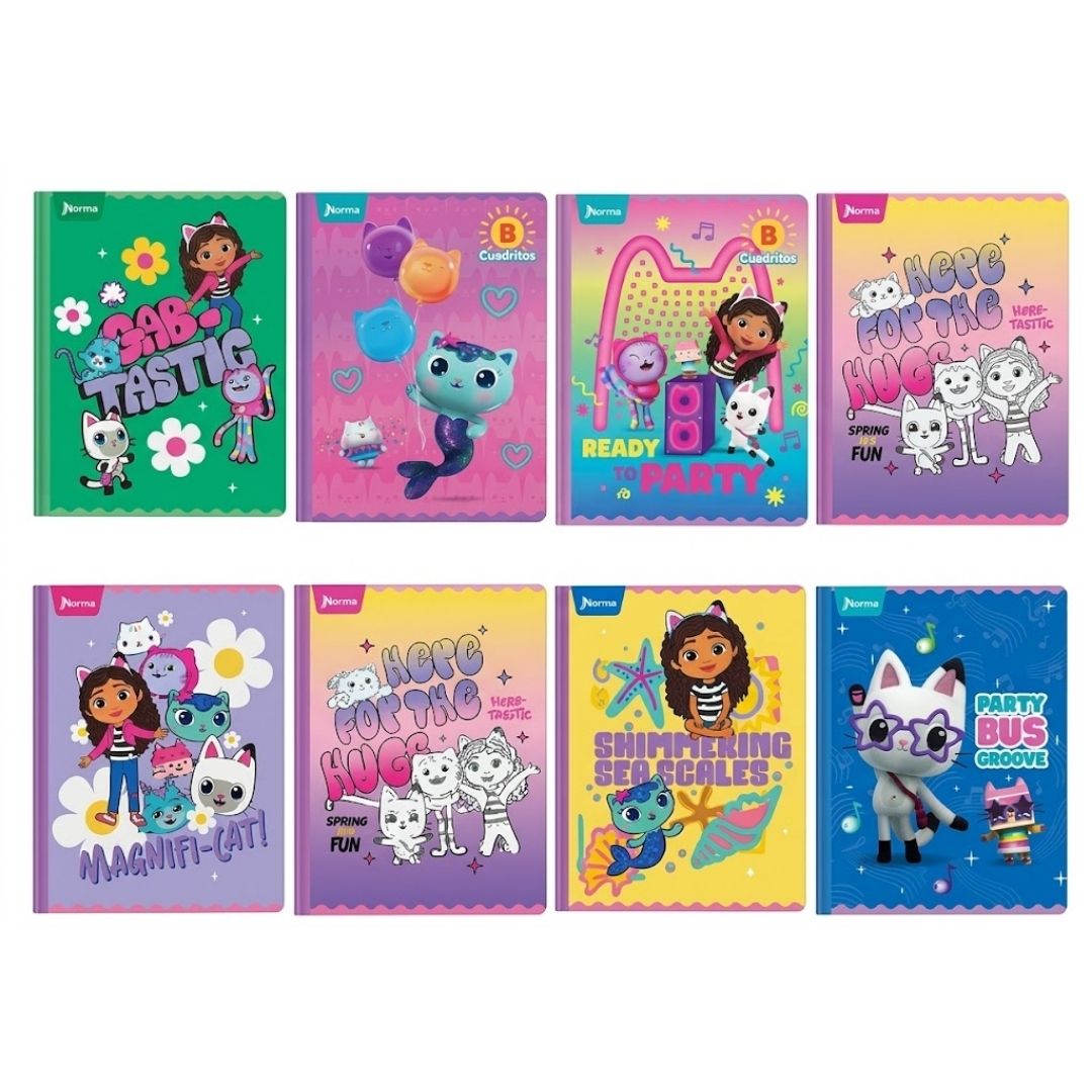 Cuaderno Cosido Norma Gabby's Dollhouse de 100 Hojas
