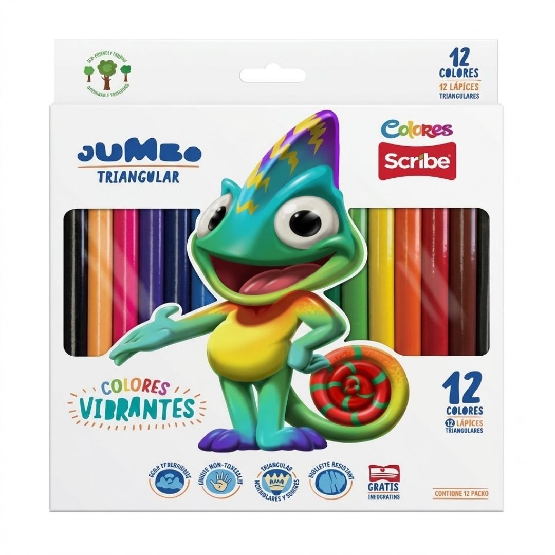 Colores Scribe Jumbo X 12