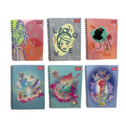 Cuaderno Scribe Princesas con Piedras Cuadro de 80 Hojas
