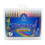 Plumón Artisan Punta Pincel Doble Punta x 48