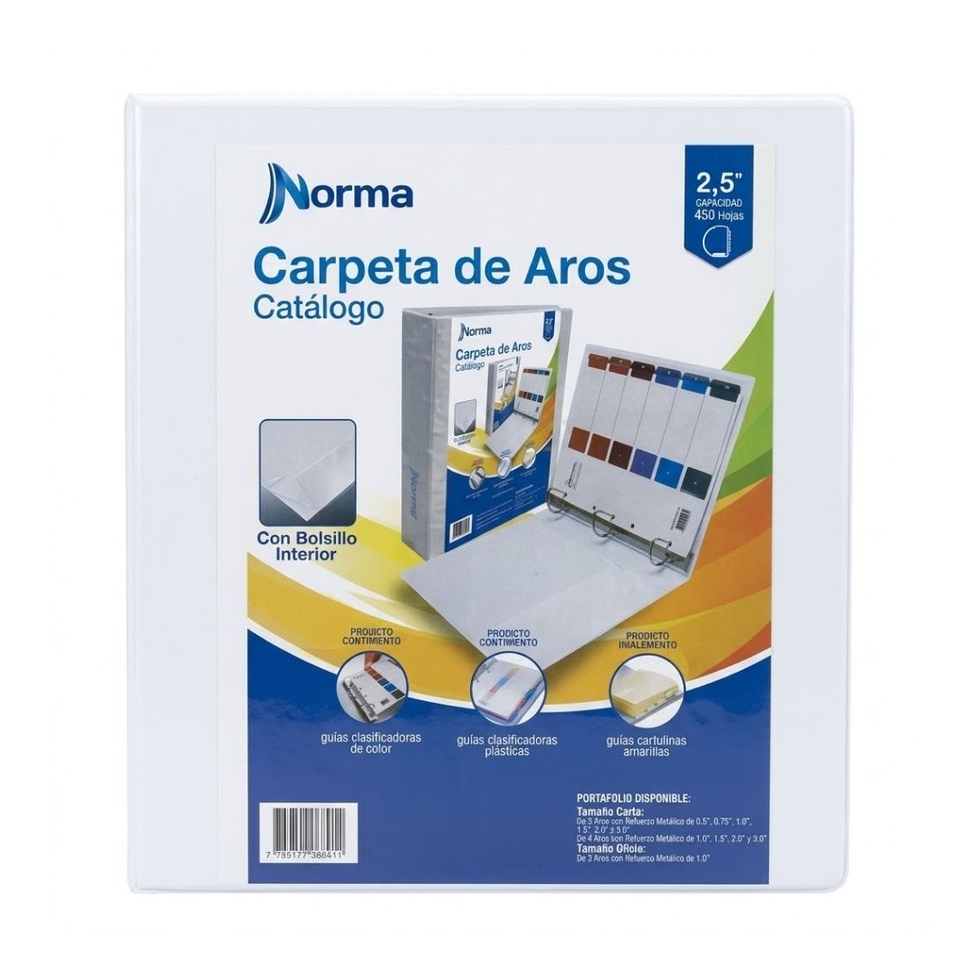 Pasta Catálogo Norma 0.75"