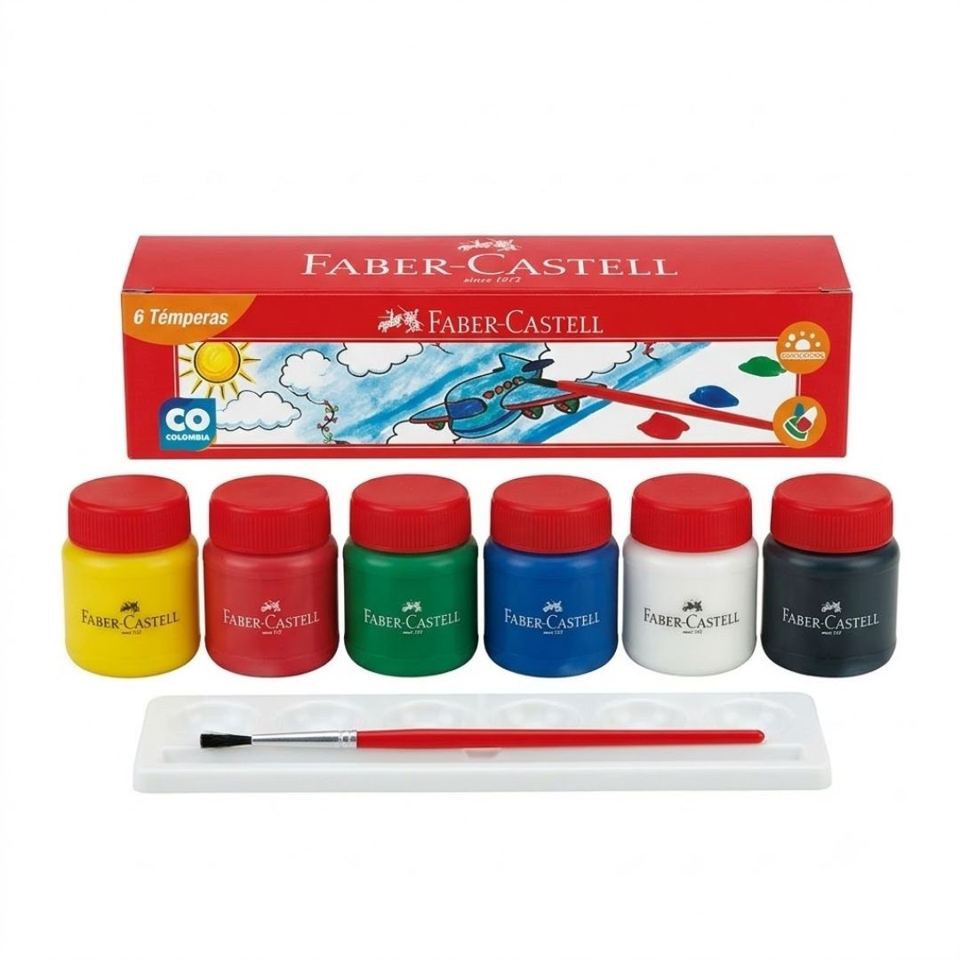 Témpera Faber-Castell - 6 Tonos