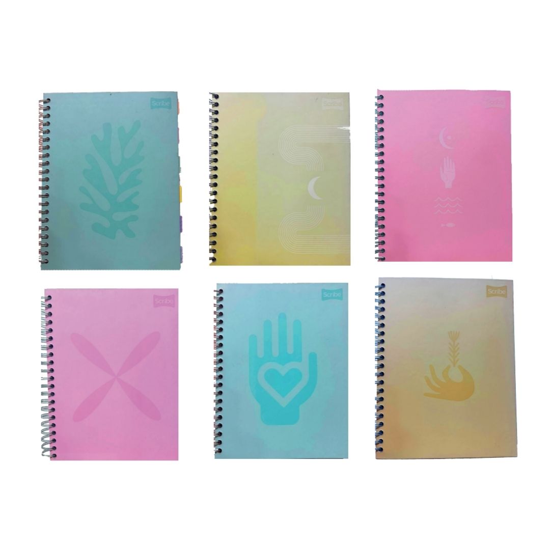 Cuaderno Scribe 105 Hojas Pasta Dura 7 Materias Línea