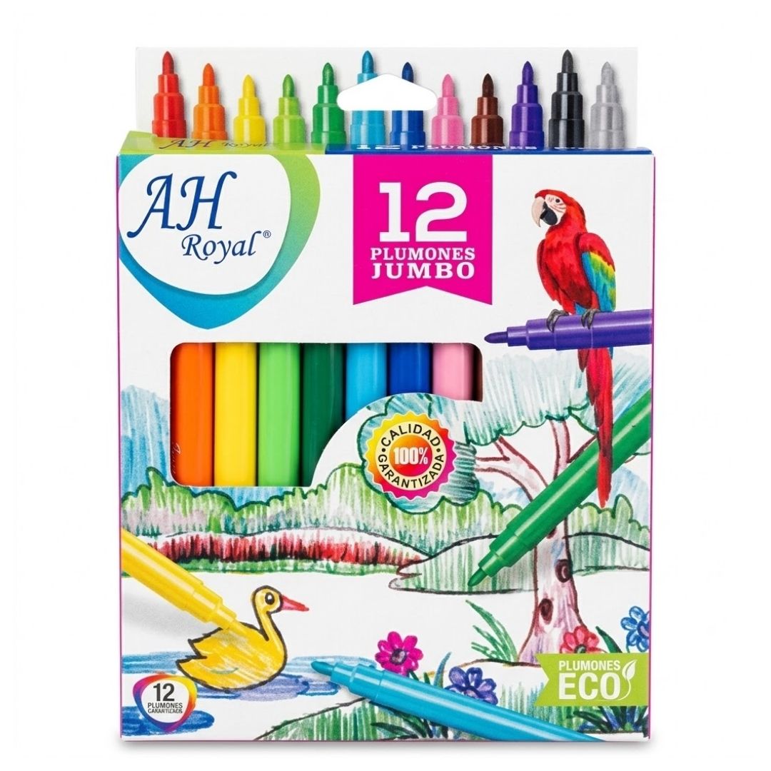 Plumón AH Royal Jumbo x 12
