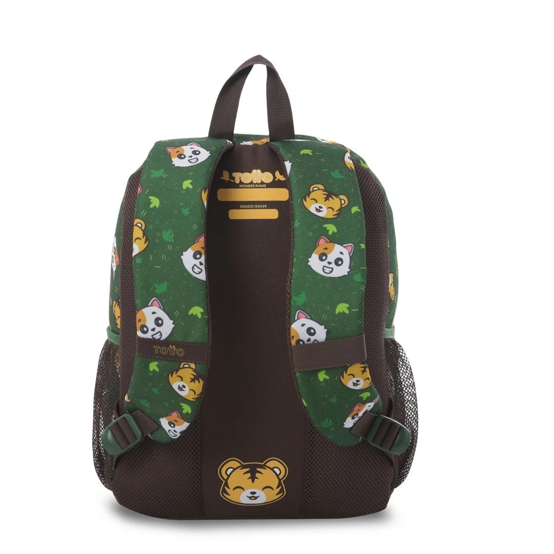 Morral Escolar Safari Verde