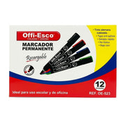 Marcador Permanente Offi-Esco Punta Fina Surtido
