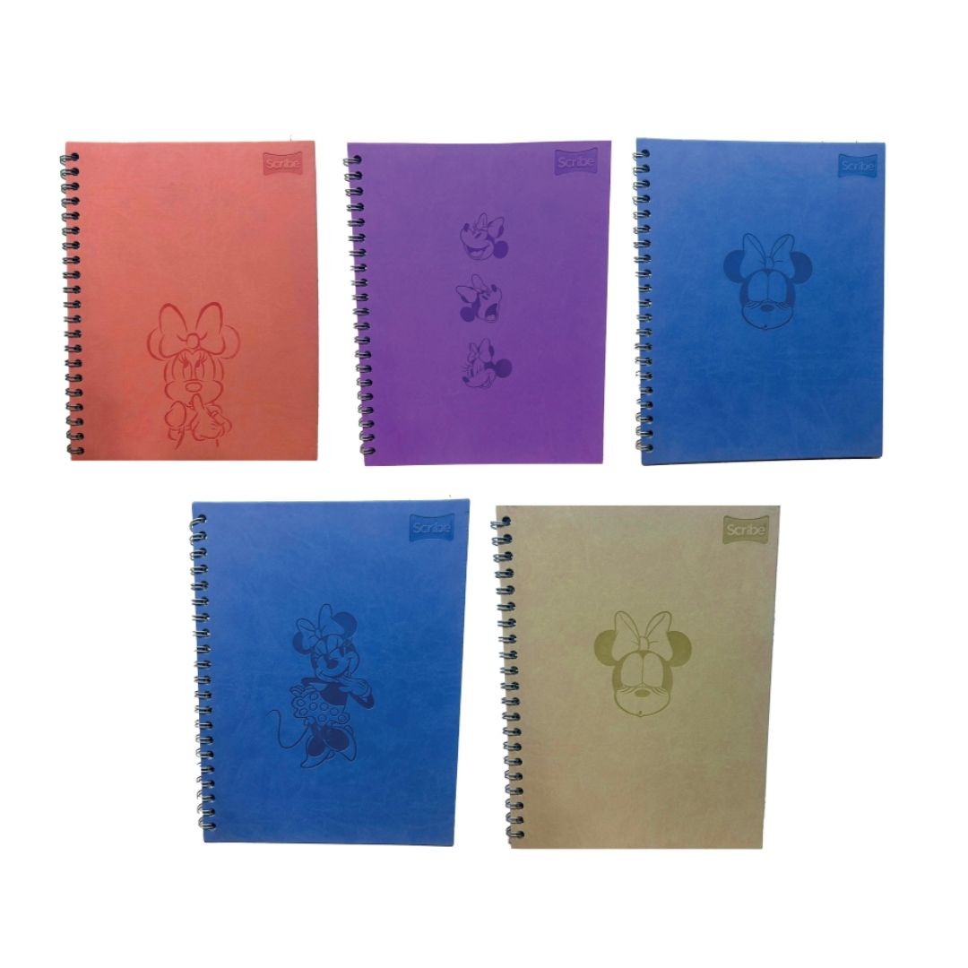 Cuaderno Scribe 105 Minnie Cuero Cuadros de 80 Hojas