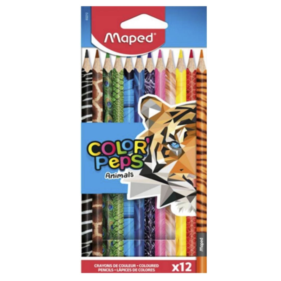 Colores Maped Color Peps Animals X 12