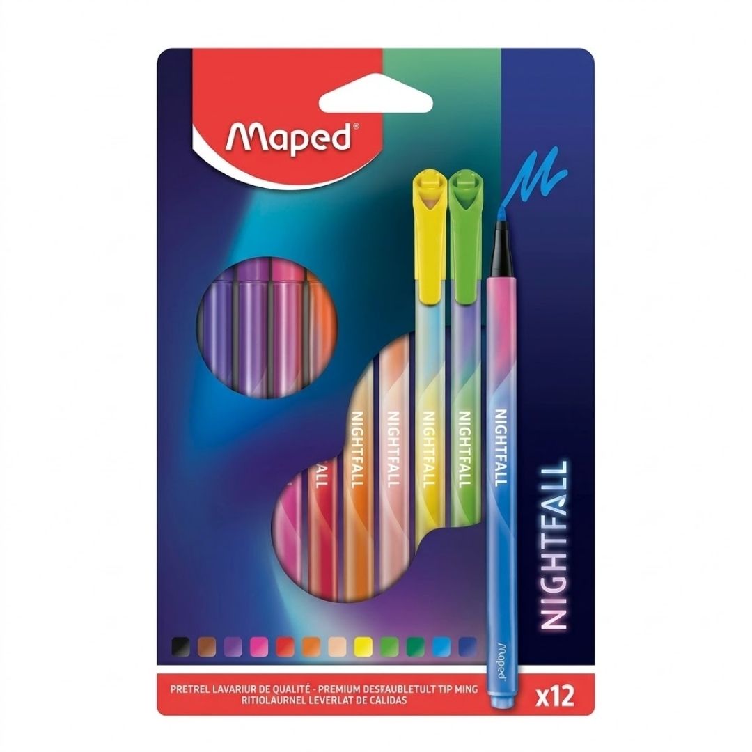 Plumón Maped Nightfall x 12