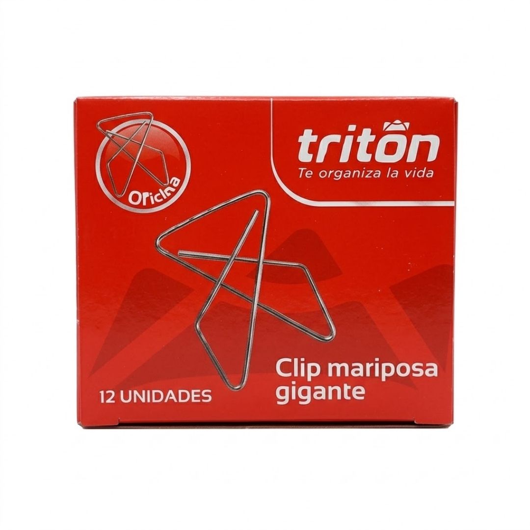 Clips Mariposa Gigante Triton x12