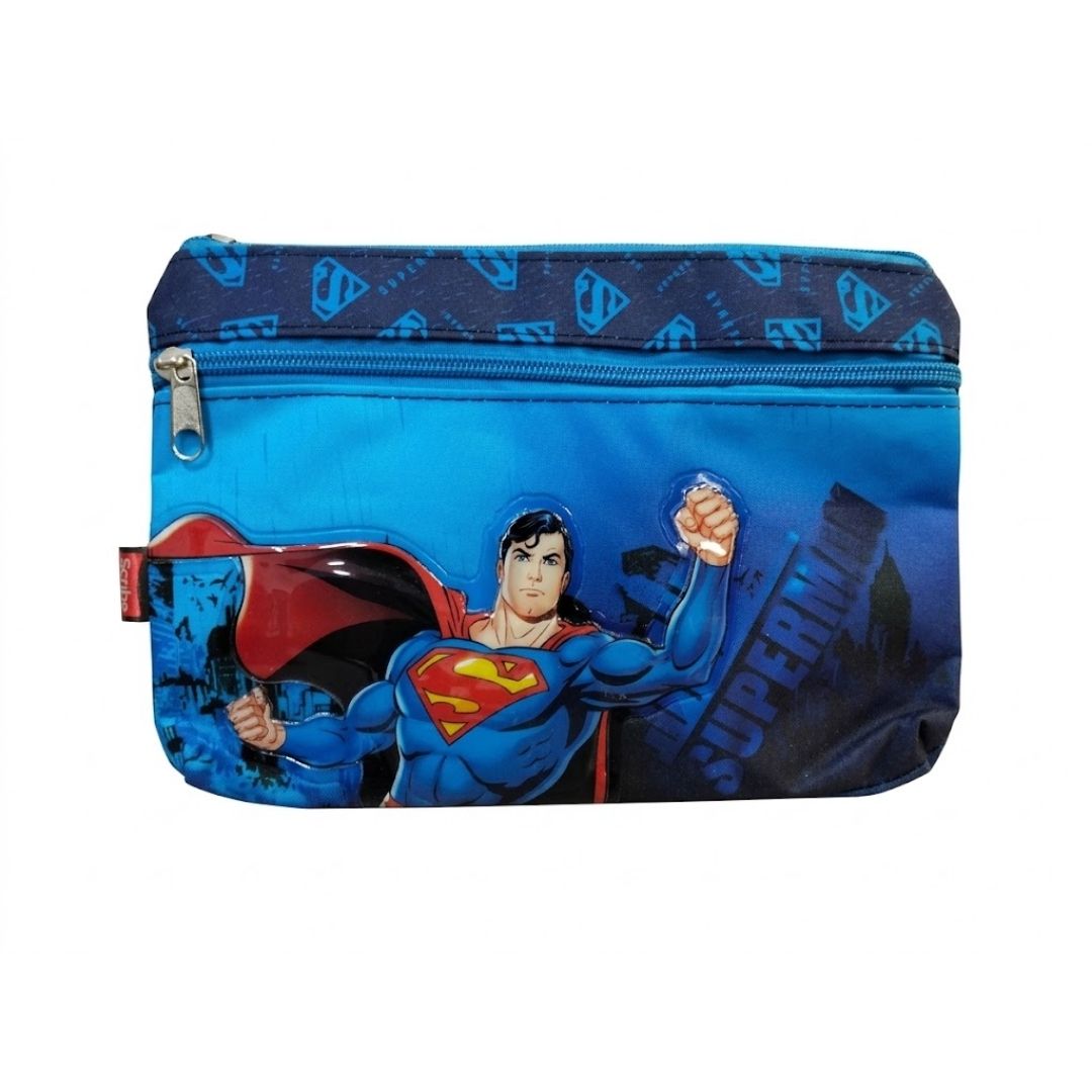 Cartuchera Scribe Superman 2 Bolsillos