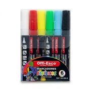 Marcador Acrílico Offi-Esco 5 mm x 6 Unds