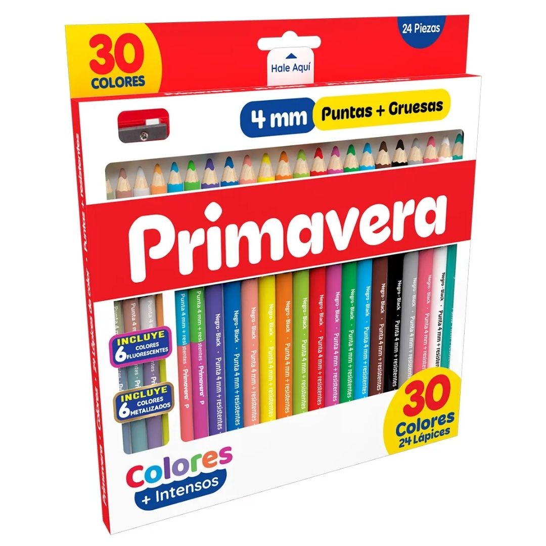 Lápices de Colores Primavera 24 Unidades