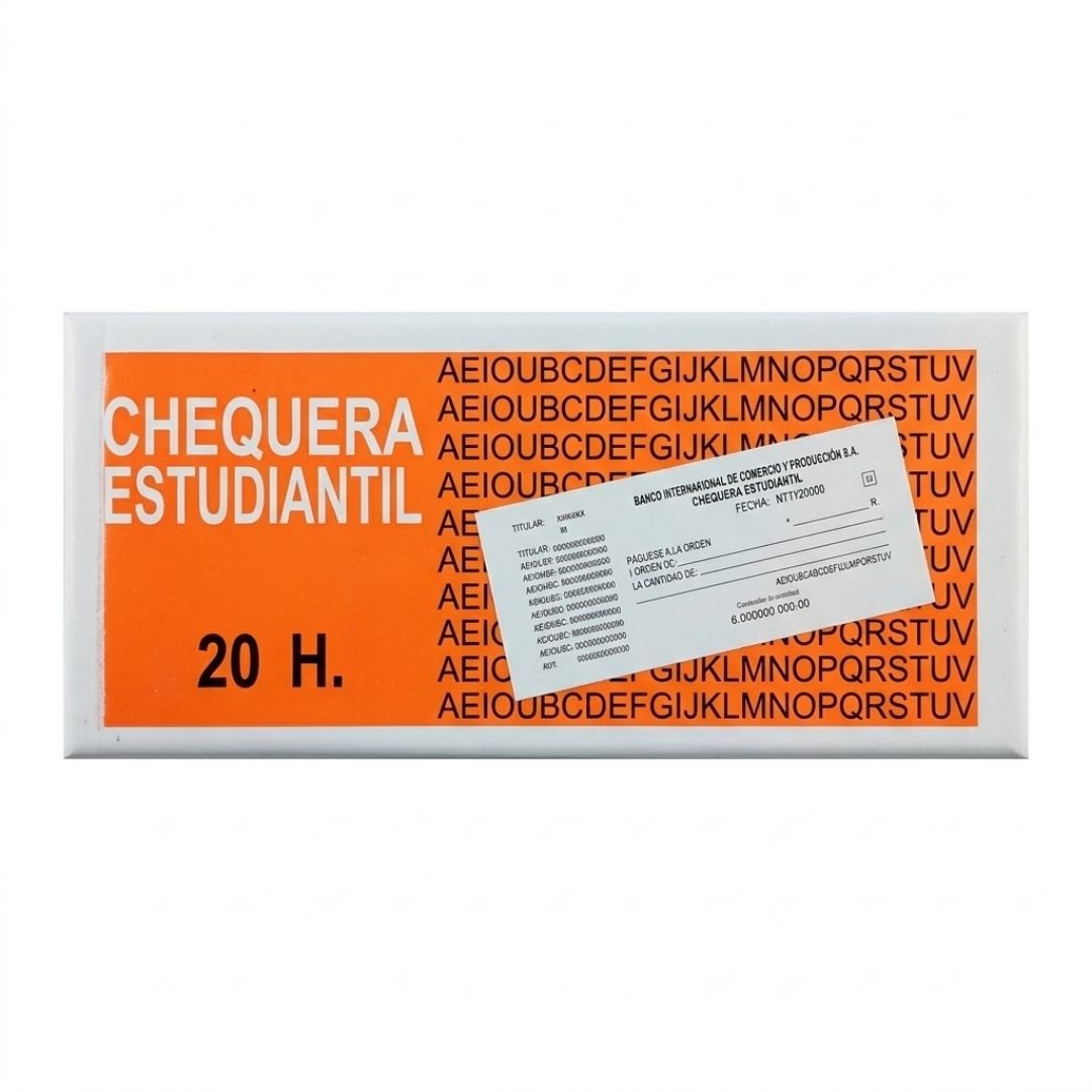Chequera Estudiantil x20