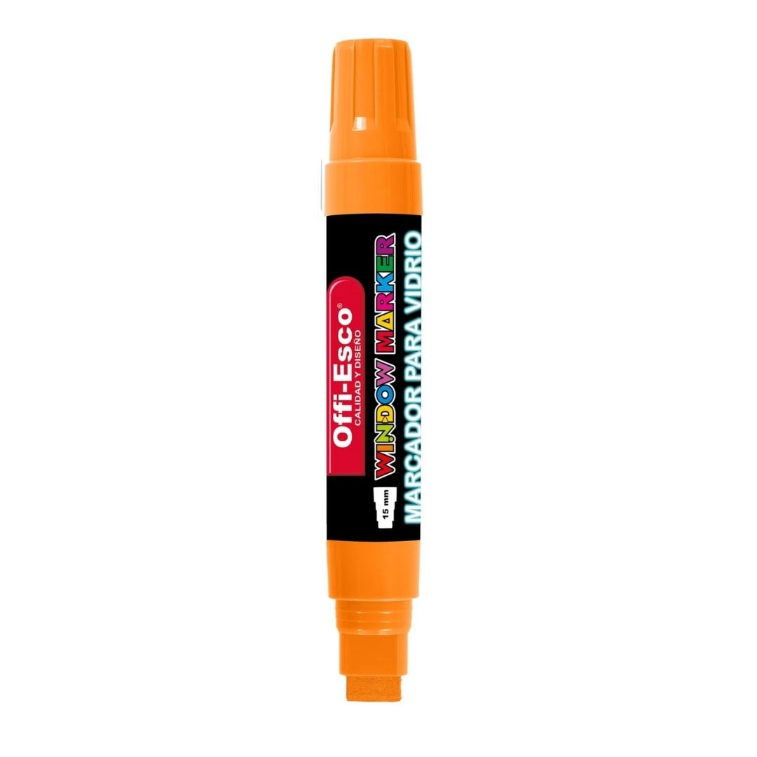 Marcador para Ventana Offi-Esco Neón Naranja 15 mm
