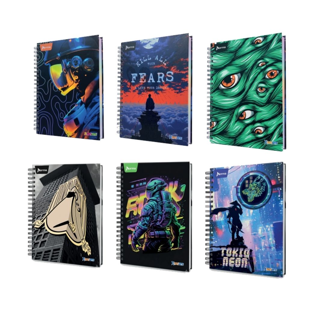 Cuaderno Norma X-Presarte 5 Materias Masculino 105 Hojas