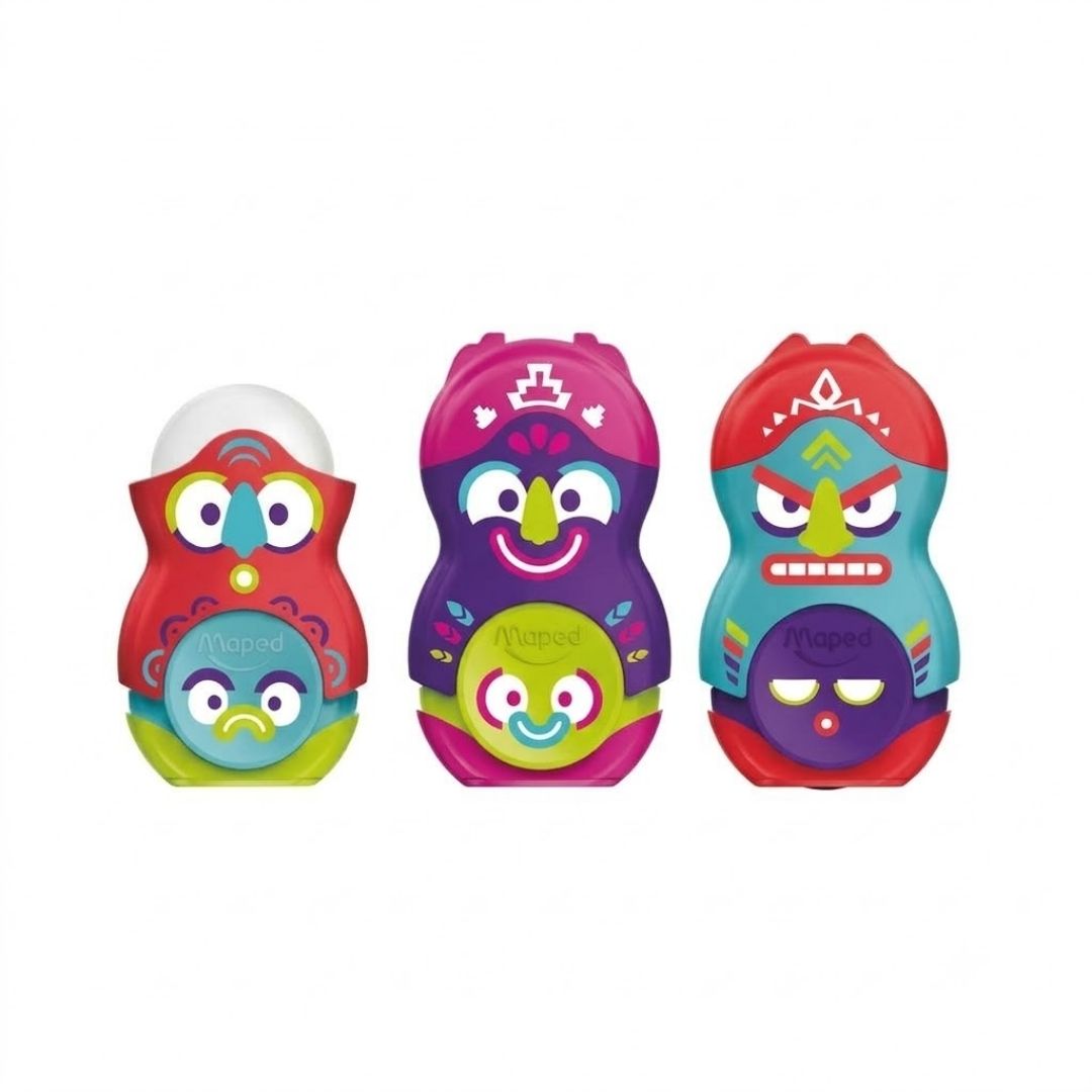 Borrador con Sacapuntas Maped Loopy Totem