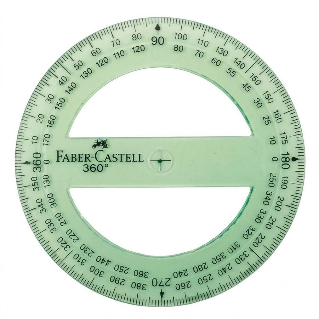 Transportador Faber-Castell 360°