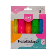 Resaltador Kiut Neón x 5