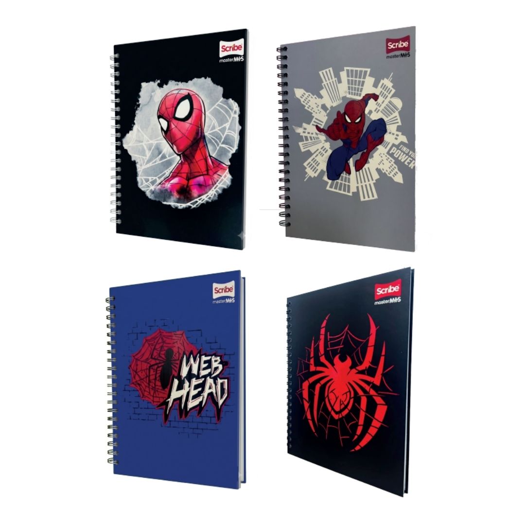 Cuaderno Scribe 105 M+ Spiderman Cuadro de 80 Hojas