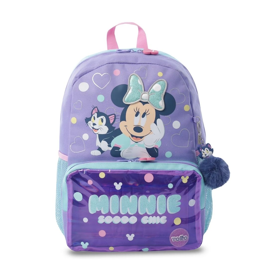 Morral para Niña Minnie Pequeño Morado con Corazones