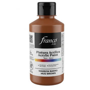 Pintura Acrílica Franco Arte Marrón Barro 250 ml
