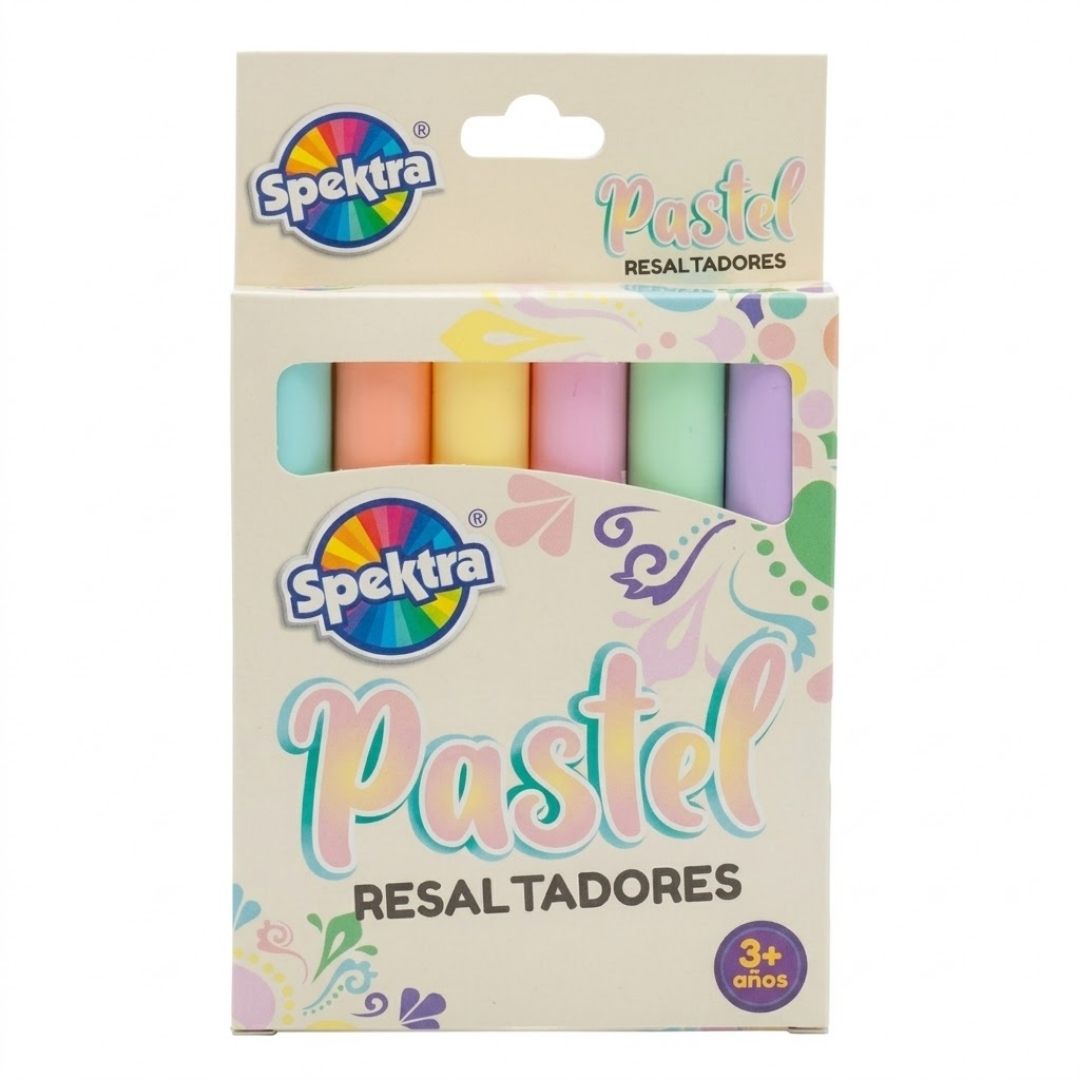 Resaltadores Pastel Spektra x 6
