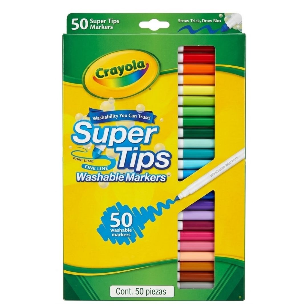 Plumón Crayola Supertips x 50