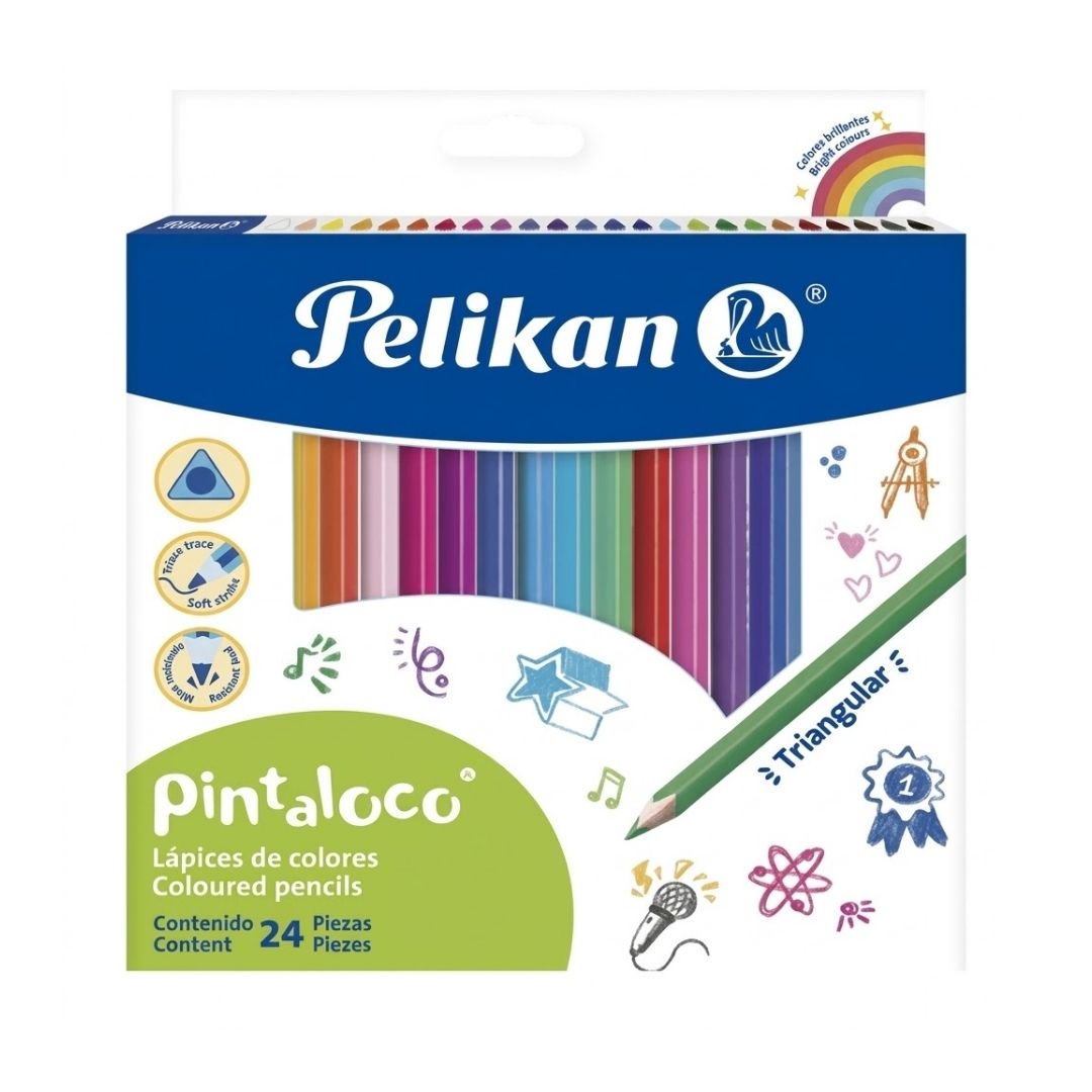 Colores Pelikan Pintaloco X 24