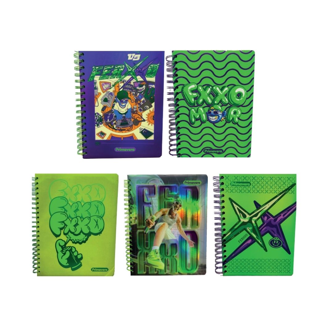 Cuaderno Primavera Ferxxo 5 Materias Cuadro 105 Hojas