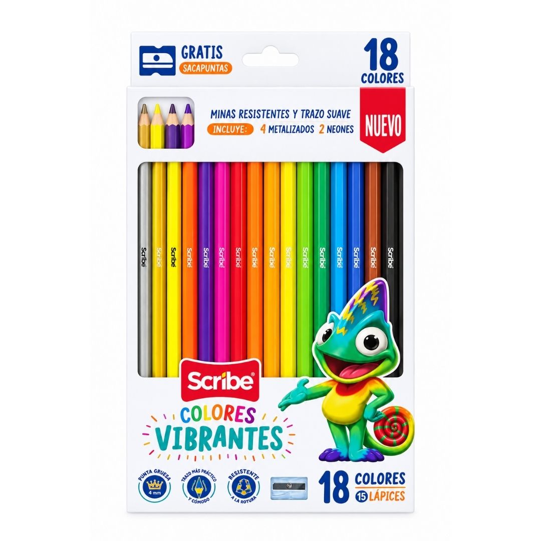 Colores Scribe 18 Unidades