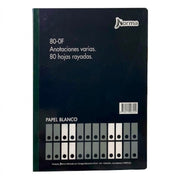 Libro 1/2 Oficio Rayado Norma 80-0F x80
