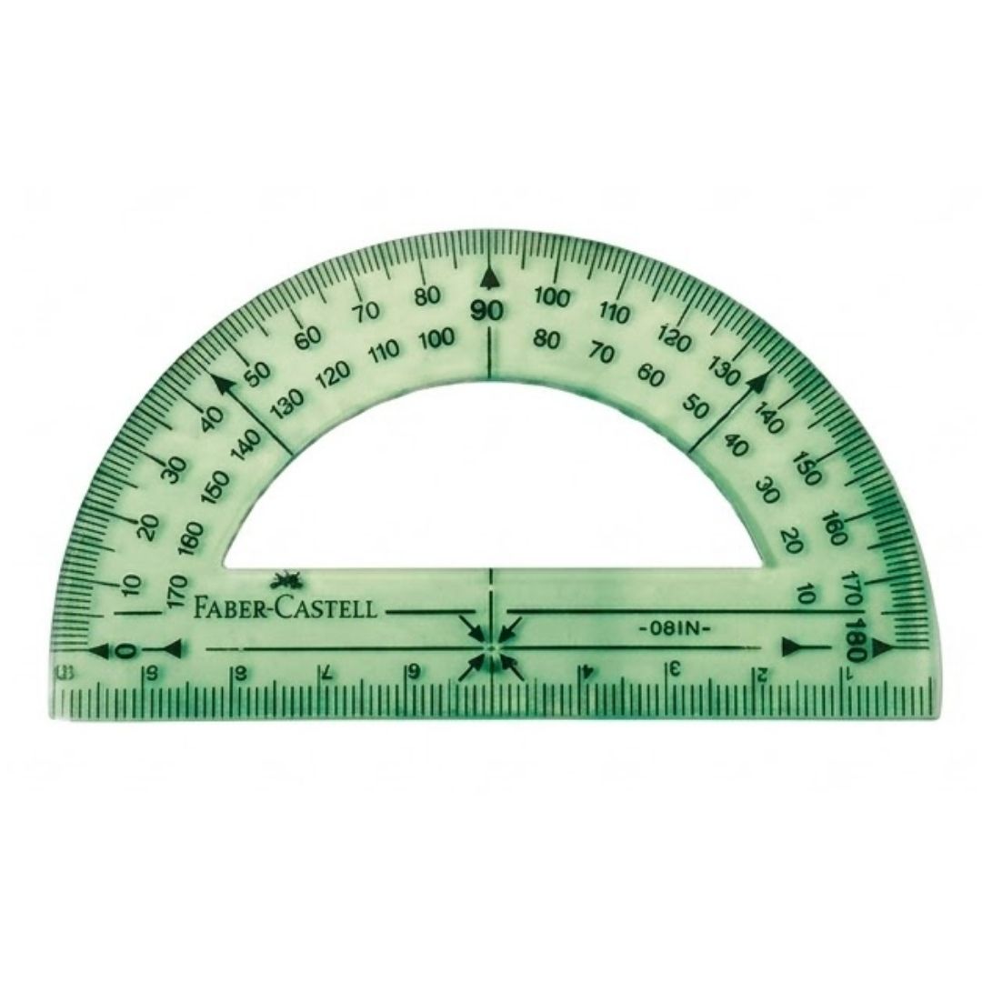 Transportador Faber-Castell 180°