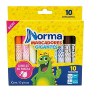Marcador Norma Gigante Lavable x 10